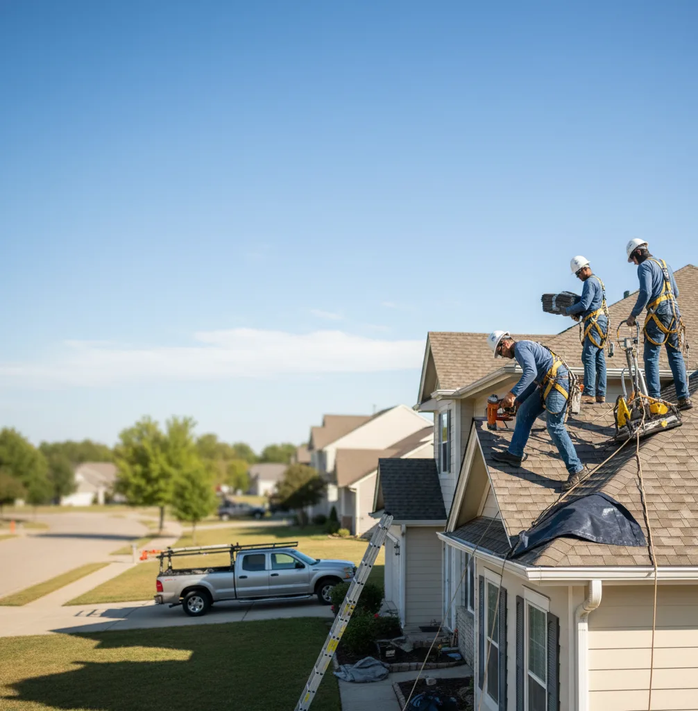 Roof Repair in Halls
